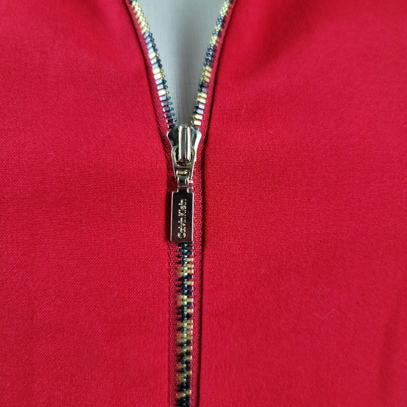 Calvin Klein NEW Red Women's Sleeveless zipper 12 - Picture 14 of 16